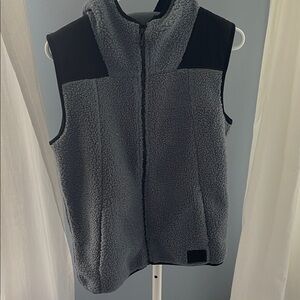 Under Armour Gray Fleece Vest with Hood